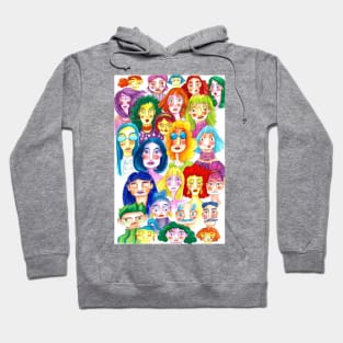 Faces in a Crowd Hoodie